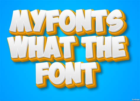 what the font by myfonts.